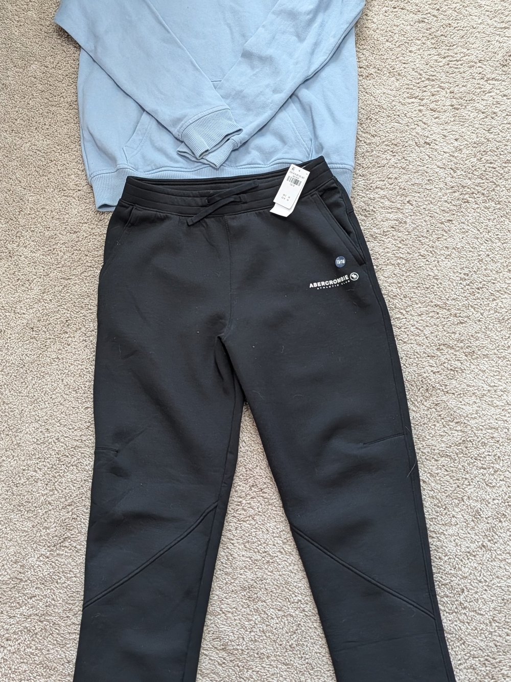 Abercrombie Kids Black Jogger Bottoms